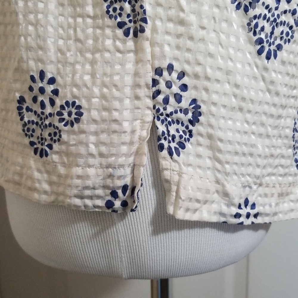 Madewell floral stamp pintuck top - Picture 5 of 9